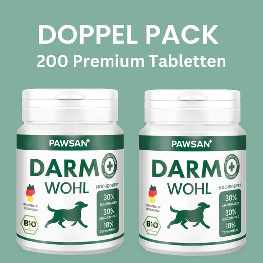2er Pack - 200 Bio Darmtabletten Hund
